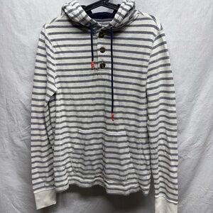 Navy and Off White Hoodie